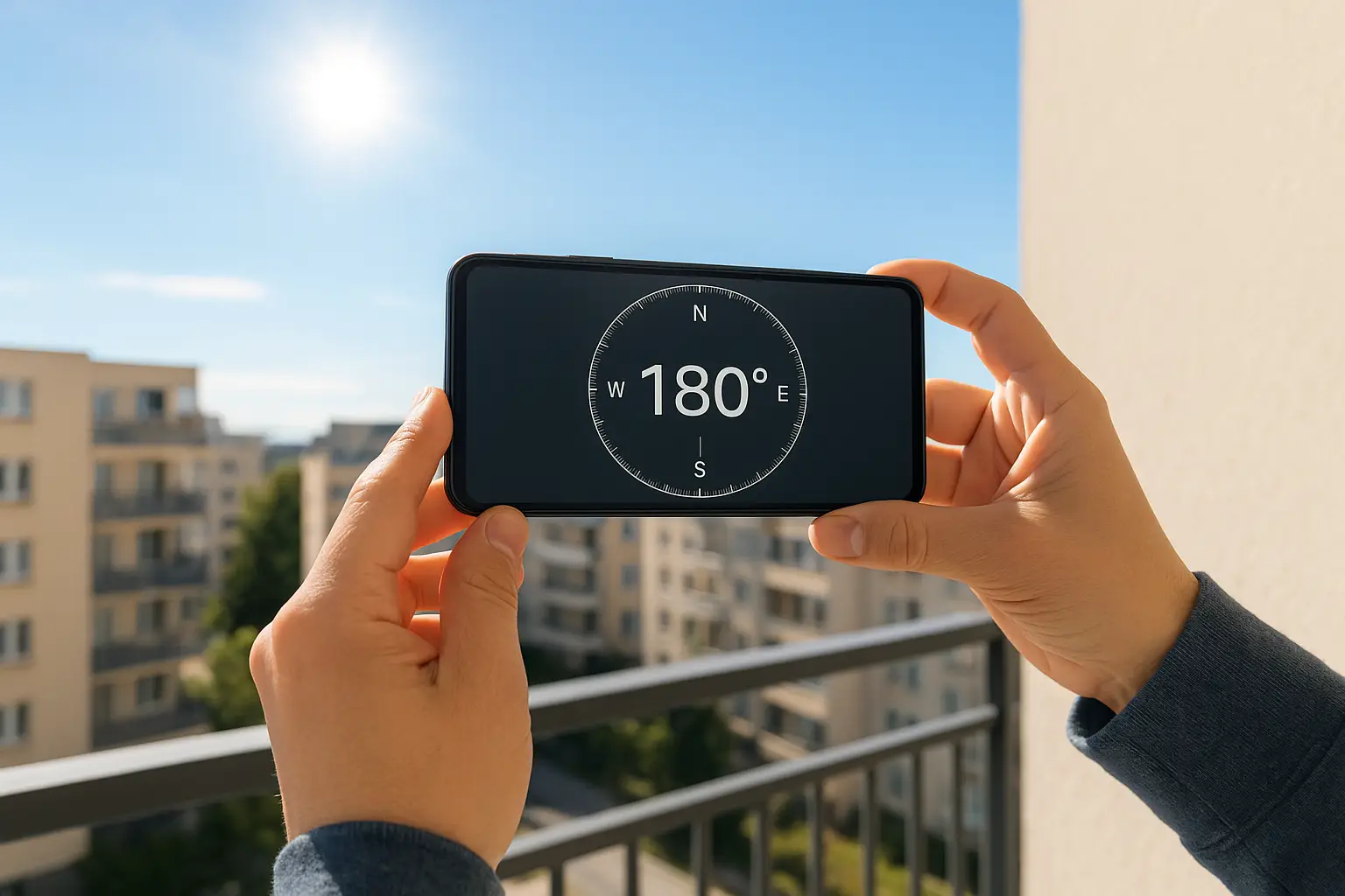 Instrucciones para medir azimut